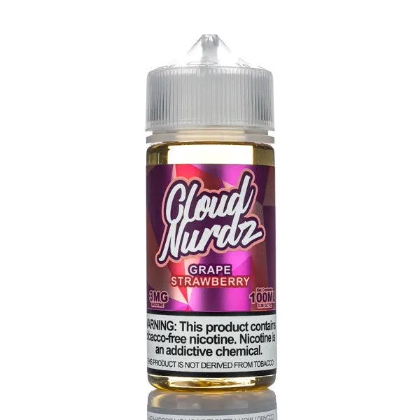 Cloud Nurdz E-Liquid - Grape Strawberry - 100ml - Black Coral